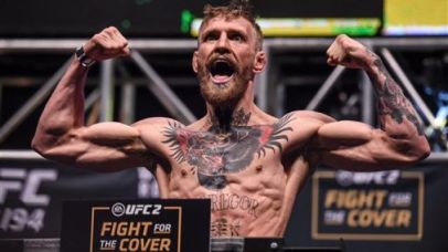Conor McGregor as death warmed over - or Skeletor of the Octagon